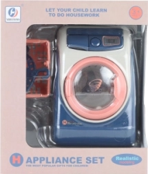 Műanyag gyermek mosógép elemmel, hanghatásokkal