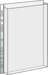 Átlátszó katalógusborító euroakasztóval A4, 180 mikron, 240 × 310 × 20 mm