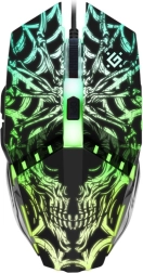 Prototype GM-670L gamer egér, optikai, 2400 DPI, 6 gomb, háttérvilágítás