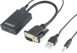 VGA-ról HDMI-re átalakító 15 cm fekete