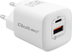hálózati töltő 35 W GaN Ultra, USB‑C PD + USB‑A, fehér