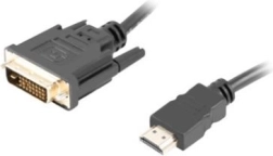 Lanberg HDMI – DVI-D dual link kábel 1,8 m fekete