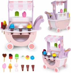 fa fagyis bódé gyerekeknek, 12 db, ECOTOYS