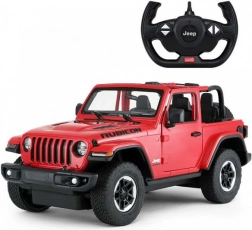 Jeep Wrangler Rubicon 1:14 rádióvezérelt modell Rastar 2,4 GHz – piros