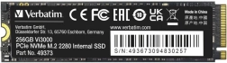 SSD VERBATIM Vi3000 PCIe NVMe M.2 256 GB
