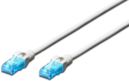 Patch kábel RJ45 U/UTP kategória 5e PVC Fehér 1 m