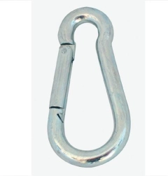 Horgkarabiner, horganyzott 40 × 4 mm, 10 darabos készlet