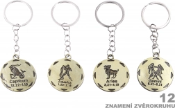 Kerek kulcstartó csillagjeggyel