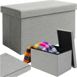Kanapé tárolóval, szürke 60x30x30 cm Ruhhy