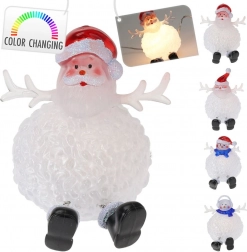 Karácsonyi asztali LED lámpácska elemmel, 8,5 cm