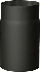 Füstcső 130 mm, 250 mm hossz, 1,5 mm falvastagság, fekete