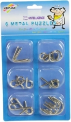 Fém fejtörők – 6 darabos készlet