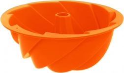 ORION 23,5 cm kéményes szilikon kuglófform­a virág mintával