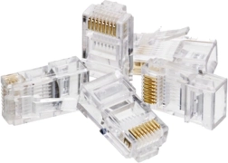RJ45 UTP 6. kategóriás dugó (100 db csomag)