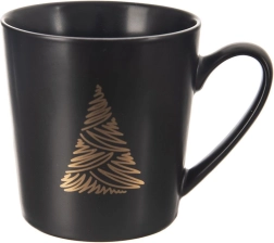 Orion porcelán bögre karácsonyfával, 500 ml