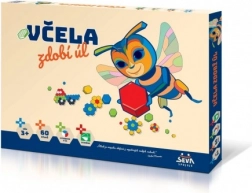 Méhecske díszíti a kaptárt mozaikával 60db