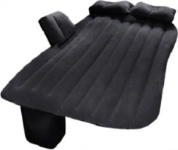 Felfújható autós matrac elektromos pumpával 130 × 80 cm – fekete