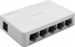 QOLTEC gigabites hálózati switch 5× RJ45, 1000 Mb/s, Plug & Play