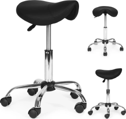 Forgó ergonomikus nyeregszék, fekete MODERNHOME