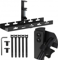 40 cm-es asztal alatti kábelrendező gyorsszorítós bilinccsel