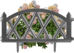 Kerti díszkerítés grafitszürke 49 × 30 cm Vilde