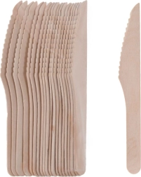 Fa egyszer használatos kések 16,5 cm – 20 db