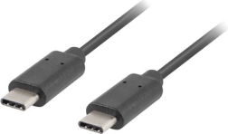 USB-C – USB-C 2.0 kábel, 1 m, fekete