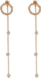 Xuping medálos fülbevaló - rózsaarany