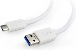 USB 3.0 C AM és CM kábel 1m fehér