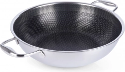 Rozsdamentes, tapadásmentes COOKCELL wok 28 cm
