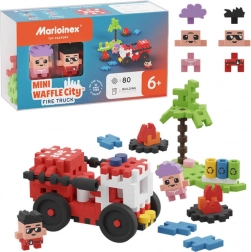 Mini Vafle - Tűzoltóautó 80 elem