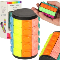 Logikai fejtörő kirakó – forgó henger 5 sorral
