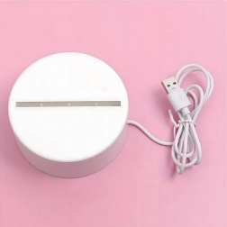 Éjszakai LED lámpa 3D szívs illúzióval USB-n