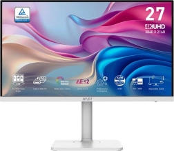 Monitor 27 hüvelyk Modern LED UHD Lapos 60Hz fehér