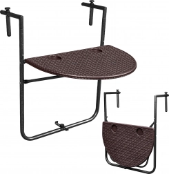 Összecsukható függő erkélyasztal barna ModernHome