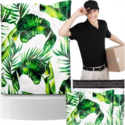 Futárpolyborítékok 255 × 370 mm, zöld levelek, 50 db