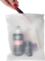 Matt, visszazárható zipzáras tasakok 250 × 200 mm, 50 db