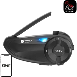 EJEAS Q7 motorkerékpár‑interkom Bluetooth 5.1‑gyel és 800 m hatótávval