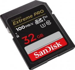 SanDisk Extreme Pro SDHC 32 GB UHS-I U3 V30 100/90 MB/s memóriakártya