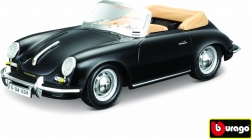 Bburago Porsche 356 B Cabriolet fekete 1:24