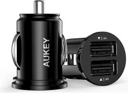 Aukey mini autós töltő 2× USB 24 W AiPower technológiával