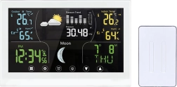Solight meteorológiai állomás színes kijelzővel, fehér