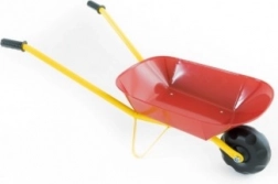 Gyerekeknek szánt bádog talicska piros