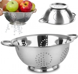 Rozsdamentes konyhai szűrő 28 cm talppal