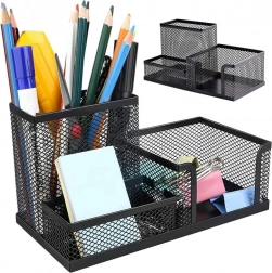 Fekete hálós asztali rendező 3 rekesszel