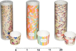 Erős, színes cukrászati sütőpapír kosárkák 5 cm, 25 db