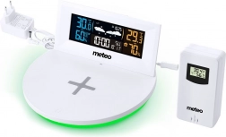 Digitális meteóállomás gyors vezeték nélküli töltővel Meteo