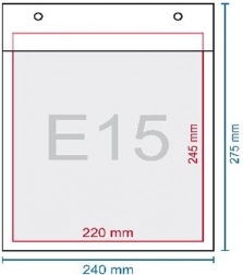 E15 buborékfóliás boríték, öntapadós, 27,5 × 24 cm