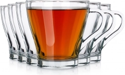 250 ml-es kávé- és teás poharak füllel, 6 darabos készlet Vilde