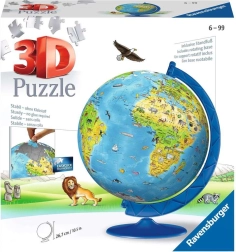 ravensburger 3d puzzle gyerek földgömb 180 darab